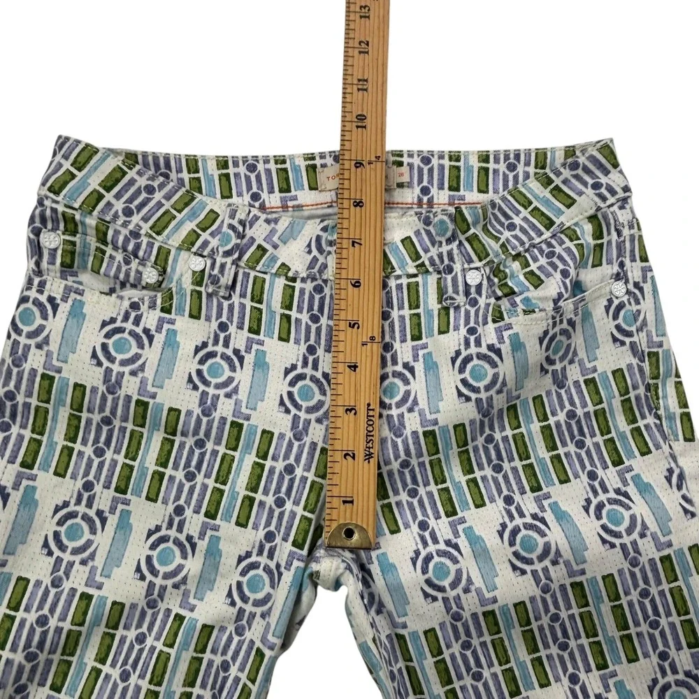 Tory Burch Printed Women's Size 28 Geometric Pattern Skinny‎ Jeans 27